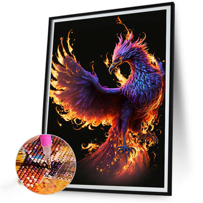 Flaming Phenix - Full Round Drill Diamond Painting 30*40CM