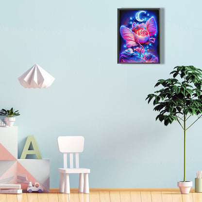 Moonlight Rose - Full Round Drill Diamond Painting 30*40CM