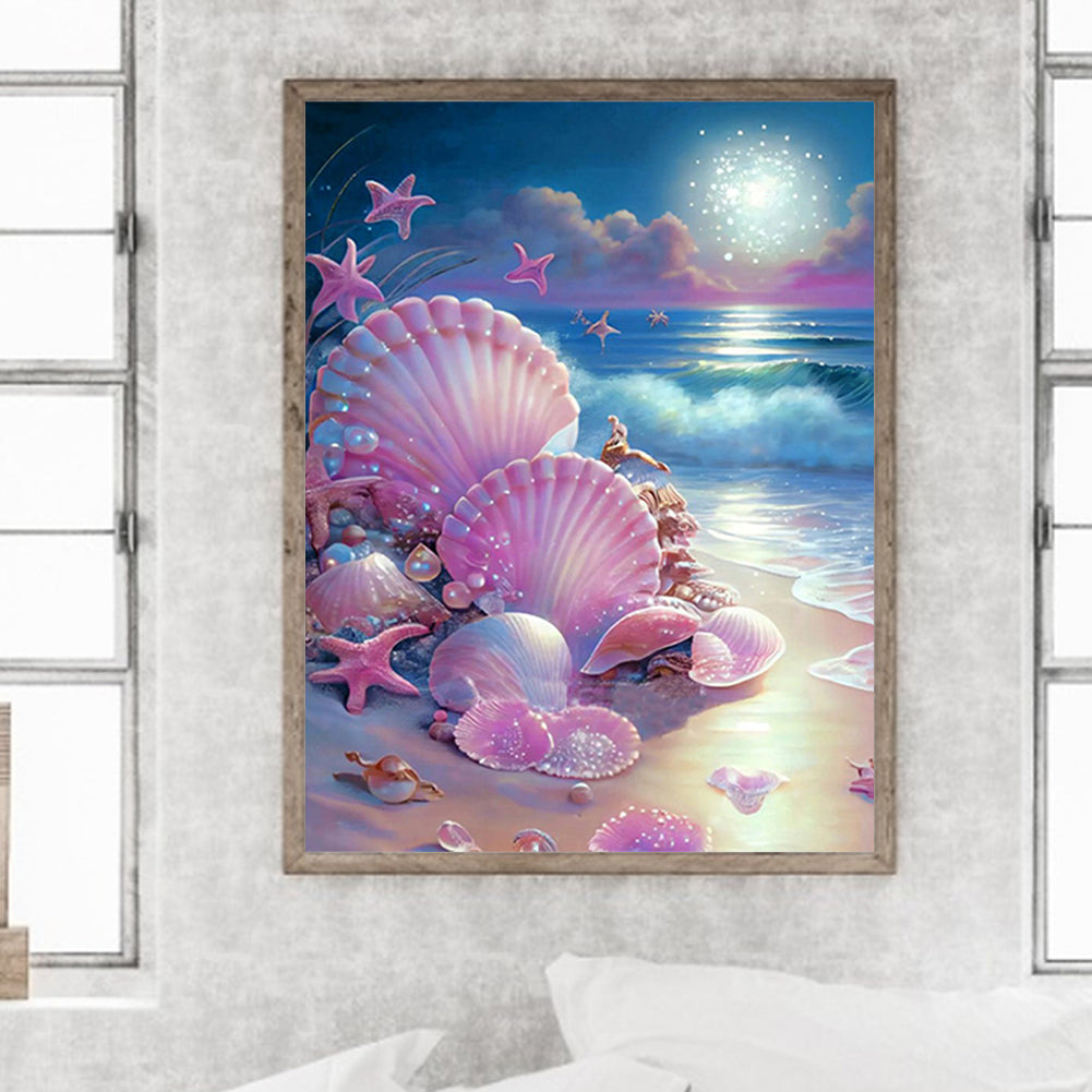 Beach Shells - Full Round Drill Diamond Painting 40*50CM