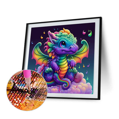 Baby Dragon - Full Round Drill Diamond Painting 45*45CM