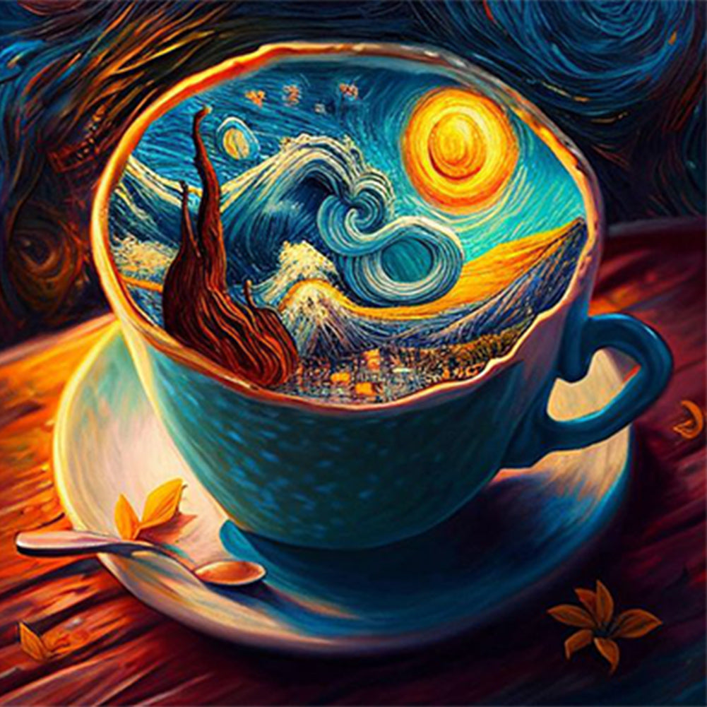 Starry Sky Coffee Mug - Full Round Drill Diamond Painting 30*30CM