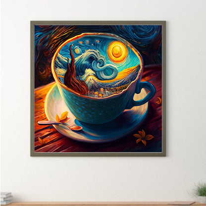 Starry Sky Coffee Mug - Full Round Drill Diamond Painting 30*30CM
