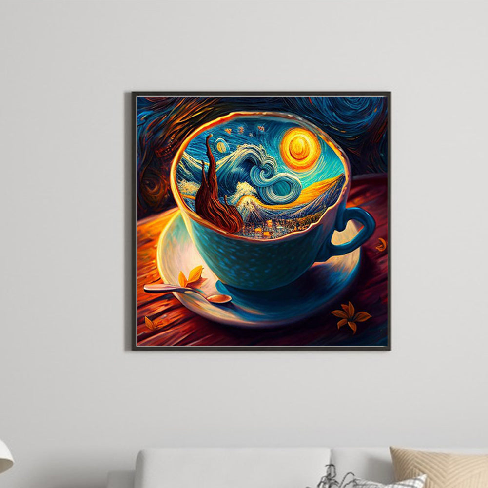 Starry Sky Coffee Mug - Full Round Drill Diamond Painting 30*30CM