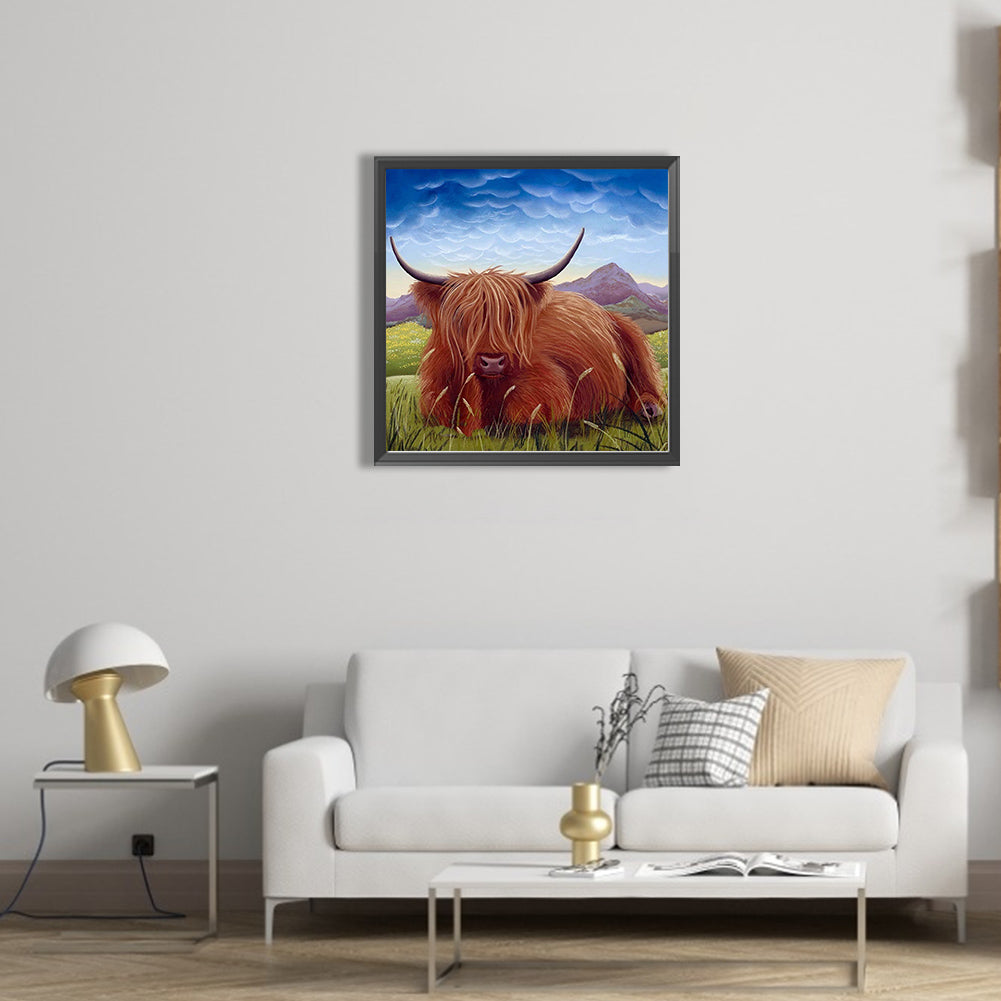Highland Yak - Full Square Drill Diamond Painting 50*50CM