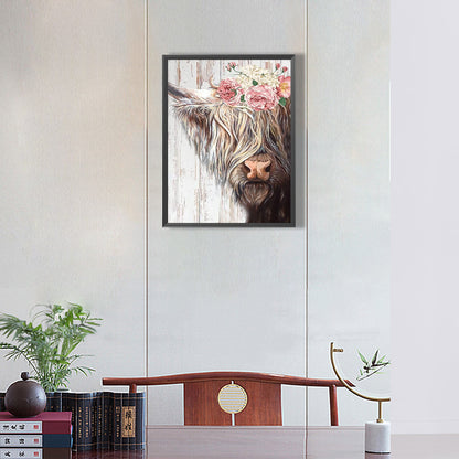 Highland Yak - Full Round Drill Diamond Painting 30*40CM