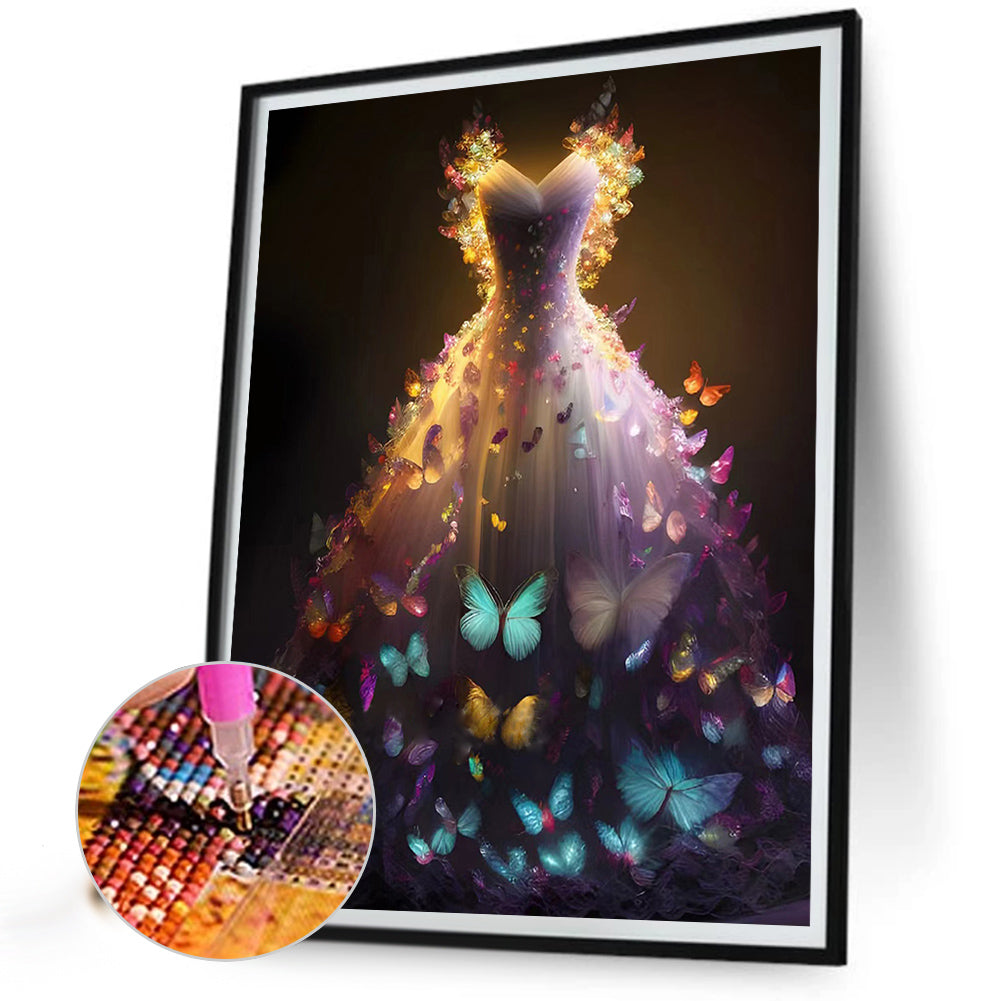 Dream Wedding Dress - Full Round Drill Diamond Painting 30*40CM