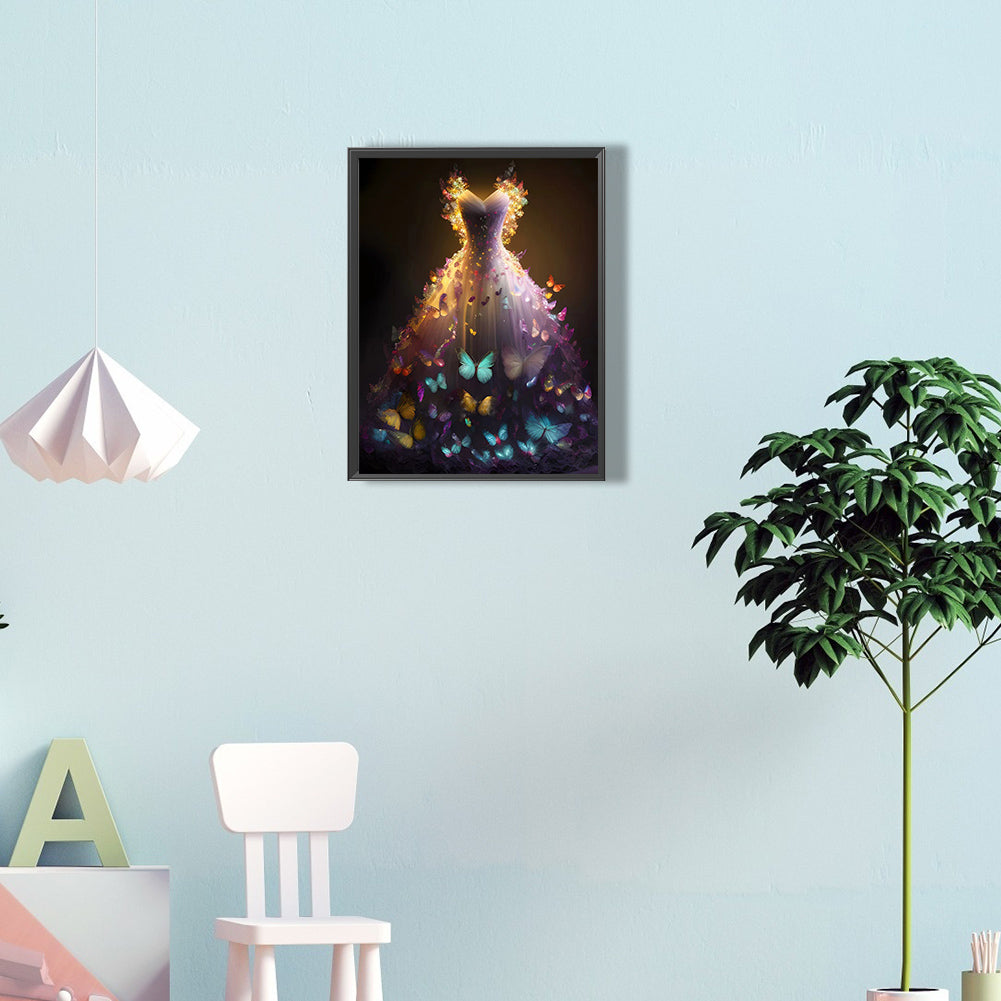 Dream Wedding Dress - Full Round Drill Diamond Painting 30*40CM