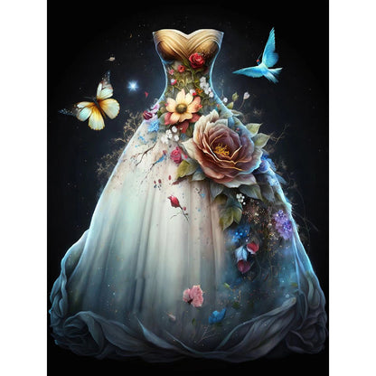 Dream Wedding Dress - Full Round Drill Diamond Painting 30*40CM