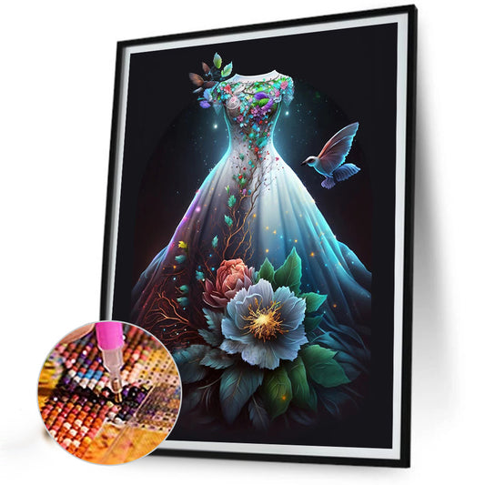 Dream Wedding Dress - Full Round Drill Diamond Painting 30*40CM