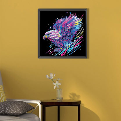 Colored Eagle - Special Shaped Drill Diamond Painting 30*30CM