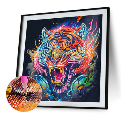 Color Tiger - Special Shaped Drill Diamond Painting 30*30CM