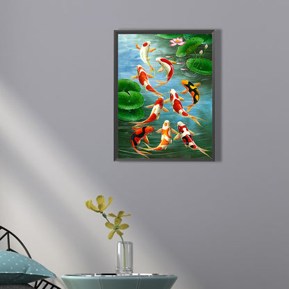 Koi Carp - Full Square Drill Diamond Painting 30*40CM