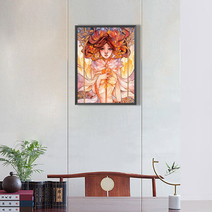 Anime Girl - Full Round Drill Diamond Painting 30*40CM