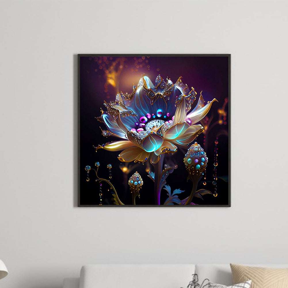 Crystal Flower - Full Round Drill Diamond Painting 30*30CM