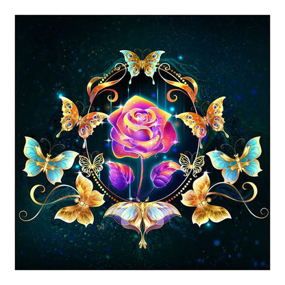 Pansies - Full Round Drill Diamond Painting 30*30CM