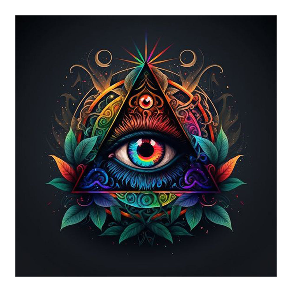 Triangular Eyes - Full Round Drill Diamond Painting 30*30CM