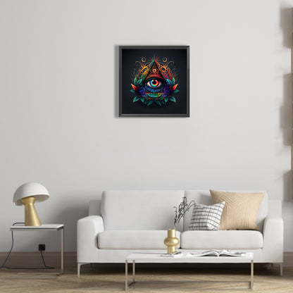 Triangular Eyes - Full Round Drill Diamond Painting 30*30CM