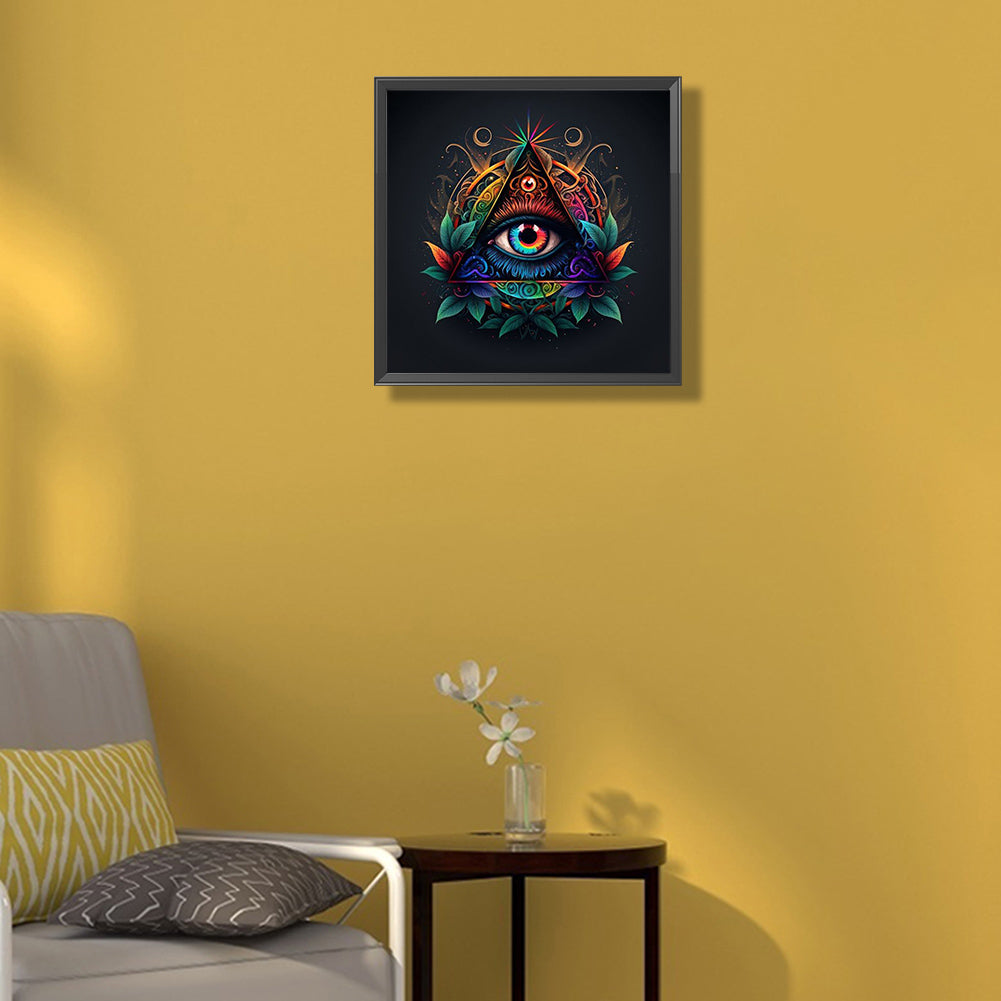 Triangular Eyes - Full Round Drill Diamond Painting 30*30CM