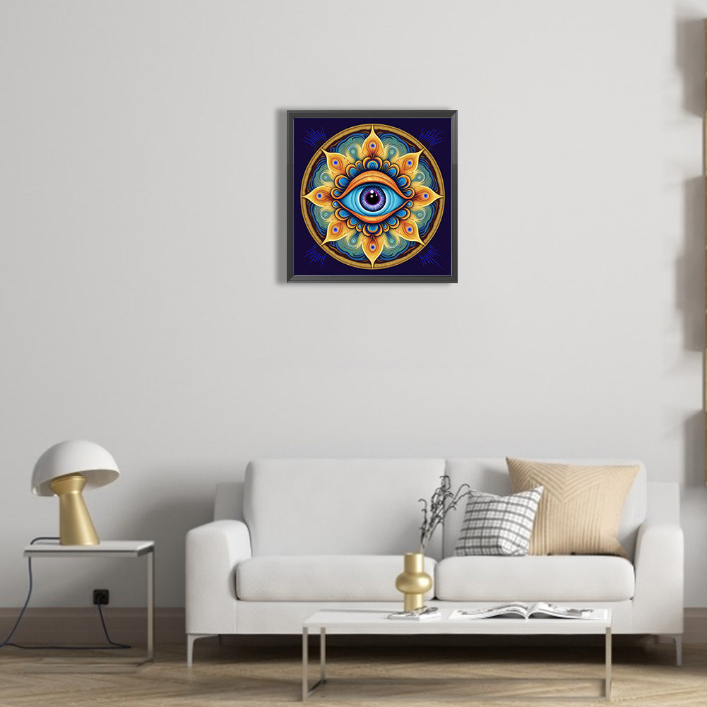 Mandala Eyes - Full Round Drill Diamond Painting 30*30CM