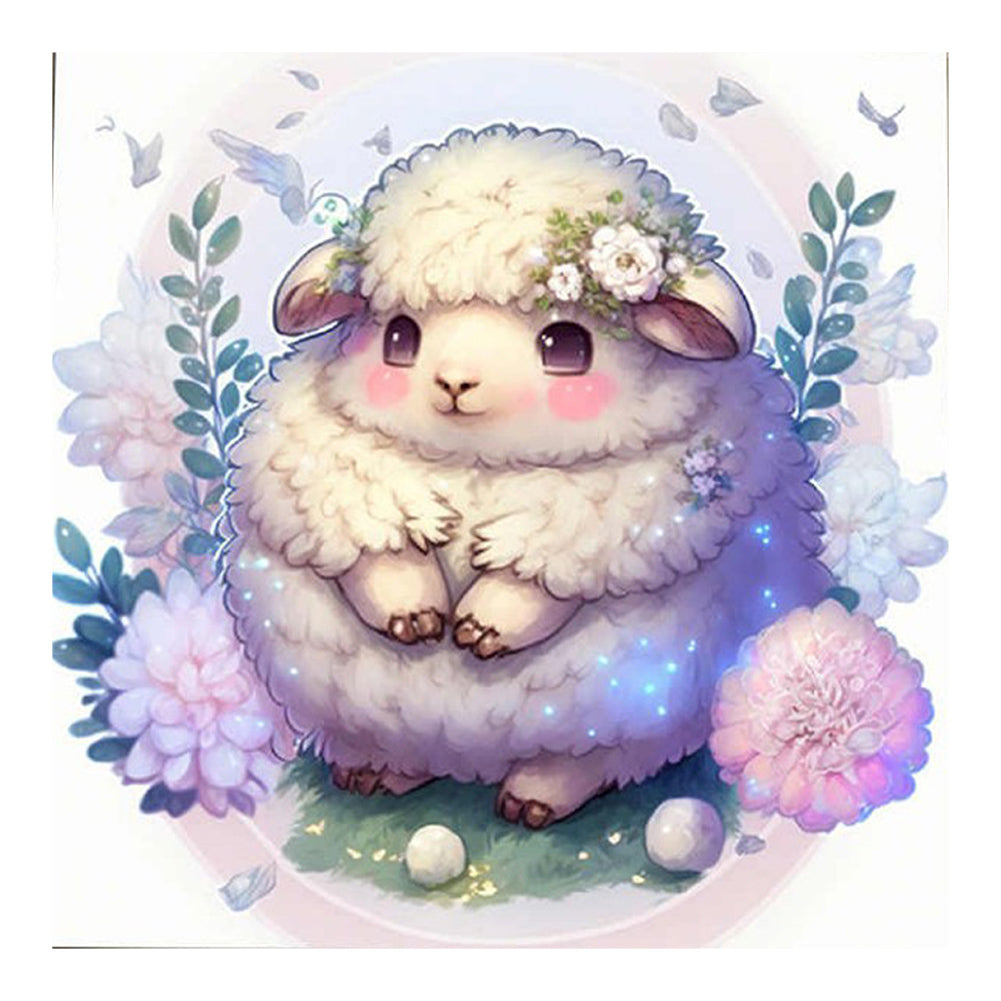 Sheep-O630*30cm(canvas) full-round drill diamond painting