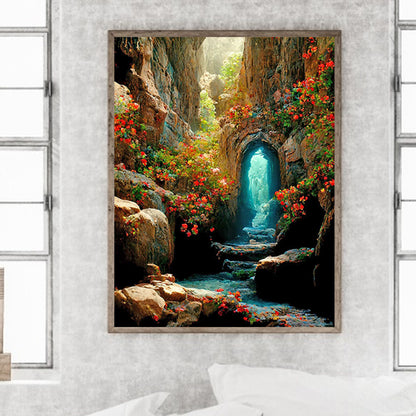 Cave - Full Round Drill Diamond Painting 40*50CM