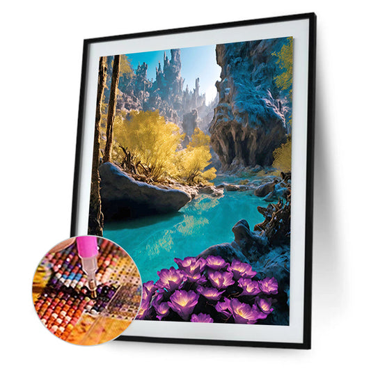 Valley - Full Round Drill Diamond Painting 40*50CM