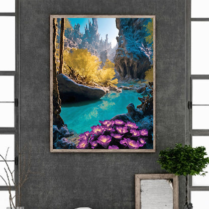 Valley - Full Round Drill Diamond Painting 40*50CM