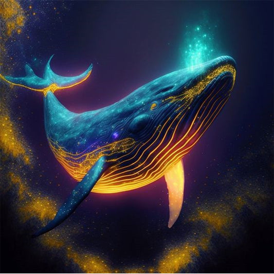 Whale - Full Square Drill Diamond Painting 30*30CM