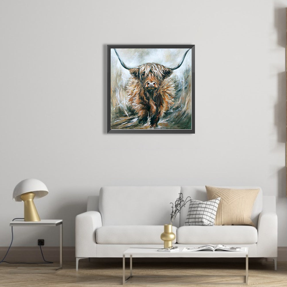 Highland Yak - Full Square Drill Diamond Painting 45*45CM