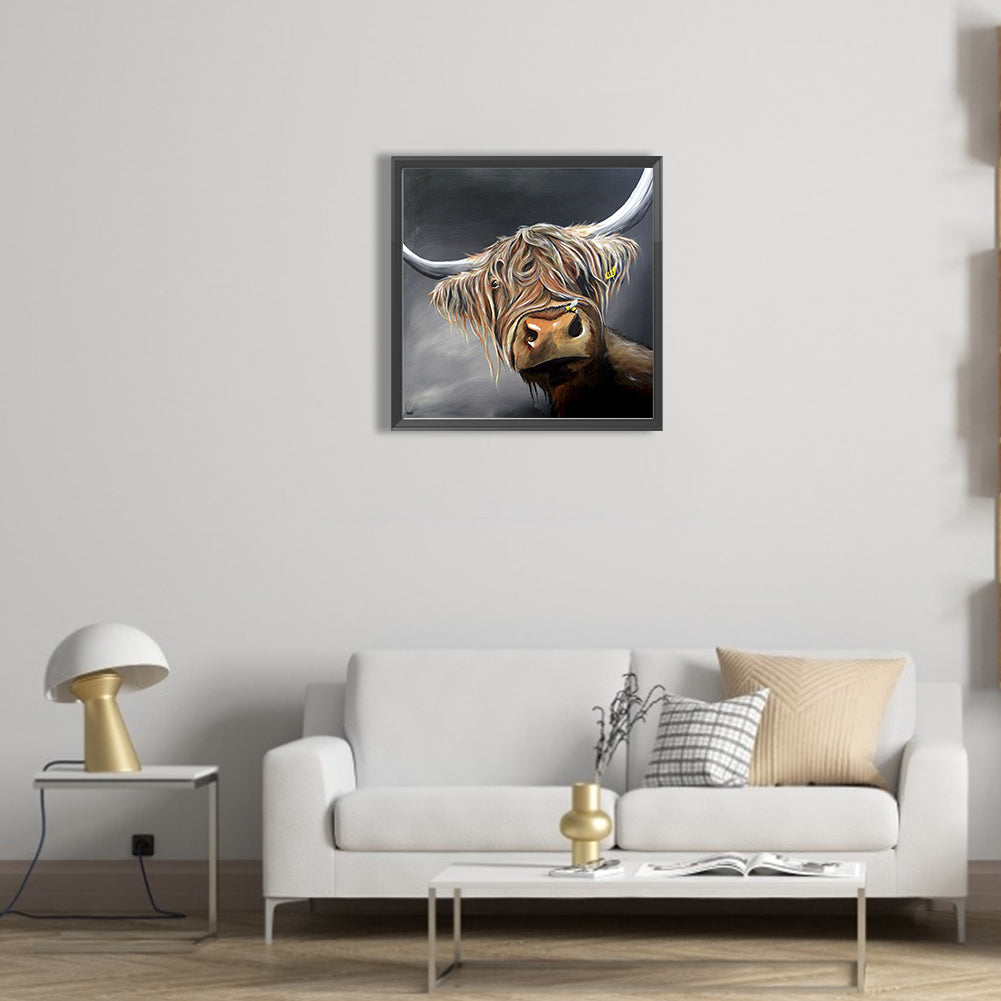 Highland Yak 40*40Ccm(canvas) full round drill diamond painting
