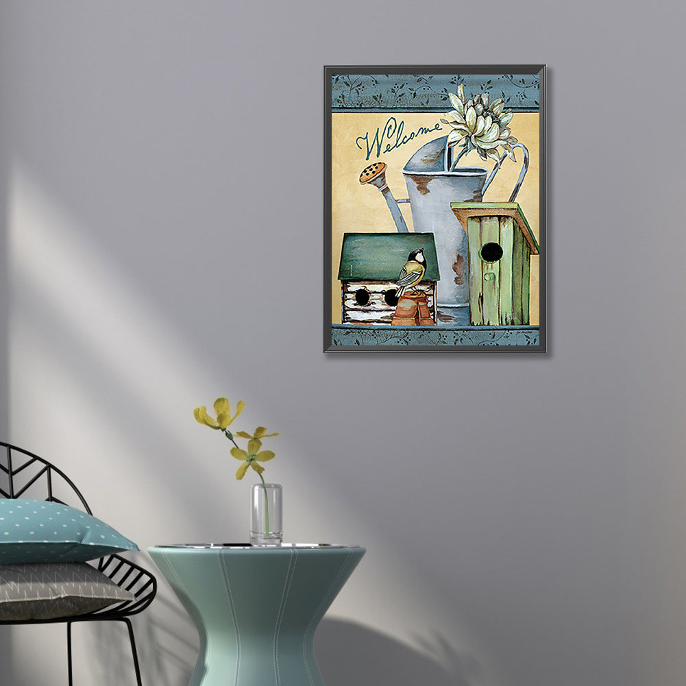 Small Mailbox - Full Round Drill Diamond Painting 50*60CM