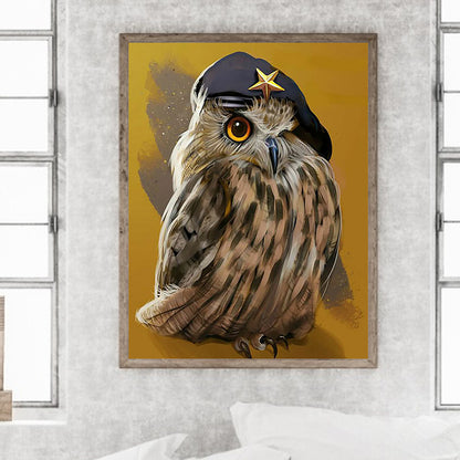Owl 30*40Ccm(canvas) full round drill diamond painting
