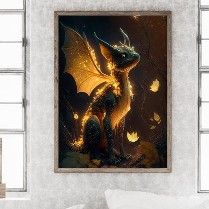 Pterosaur 30*40Ccm(canvas) full round drill diamond painting