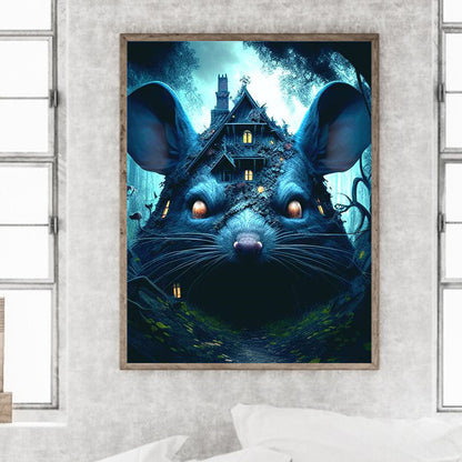 Animal Haunted House - Rat - Full Square Drill Diamond Painting 30*40CM