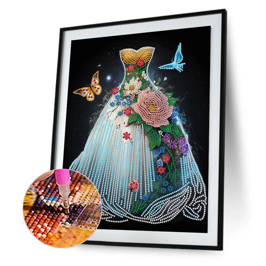 Dream Wedding Dress - Special Shaped Drill Diamond Painting 30*40CM