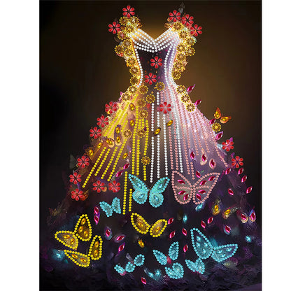 Dream Wedding Dress - Special Shaped Drill Diamond Painting 30*40CM