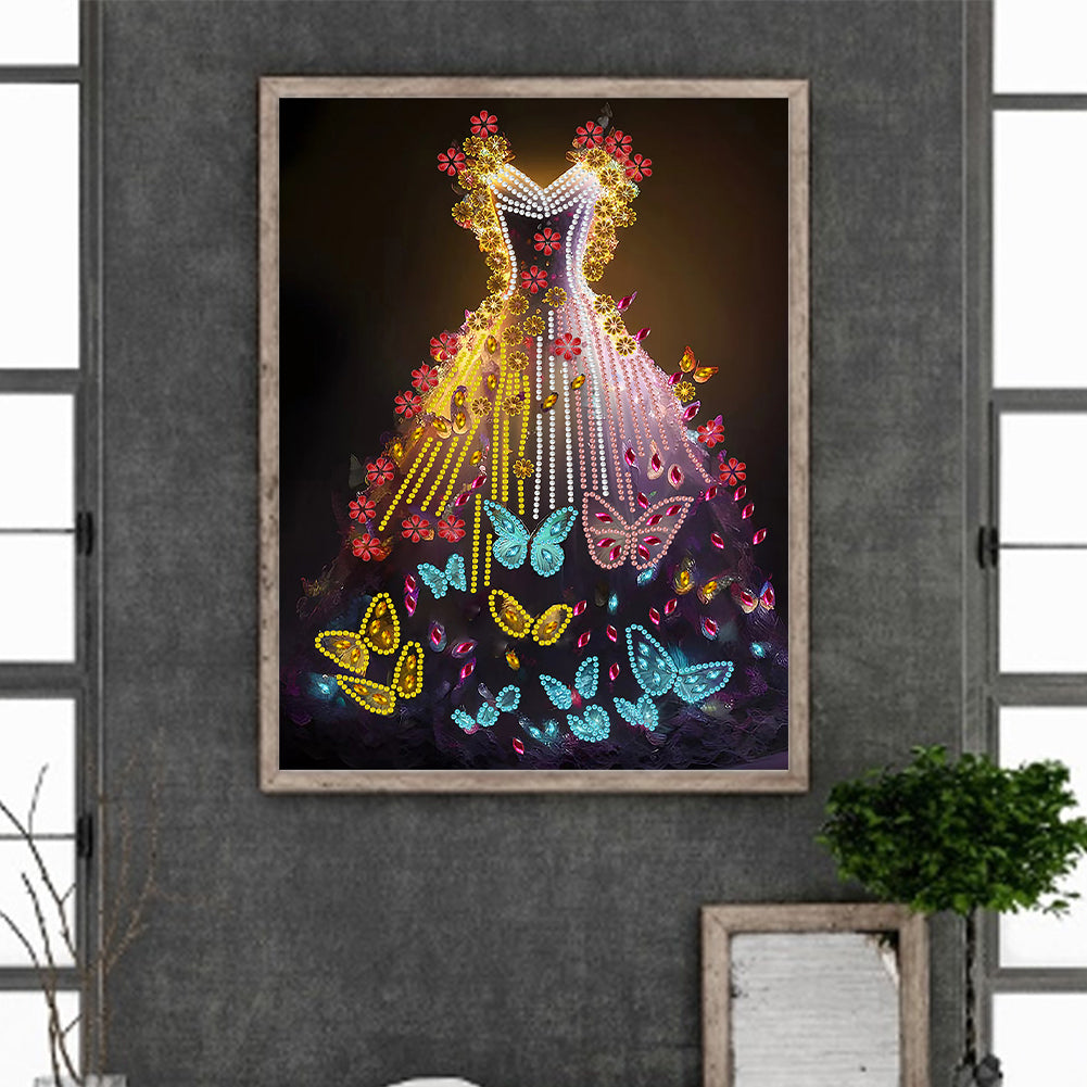 Dream Wedding Dress - Special Shaped Drill Diamond Painting 30*40CM