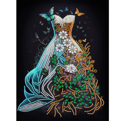 Dream Wedding Dress - Special Shaped Drill Diamond Painting 30*40CM