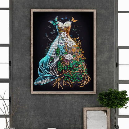 Dream Wedding Dress - Special Shaped Drill Diamond Painting 30*40CM