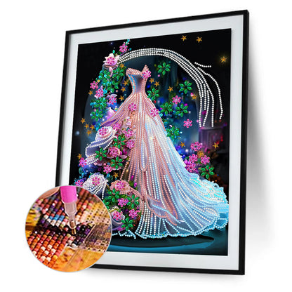 Dream Wedding Dress - Special Shaped Drill Diamond Painting 30*40CM
