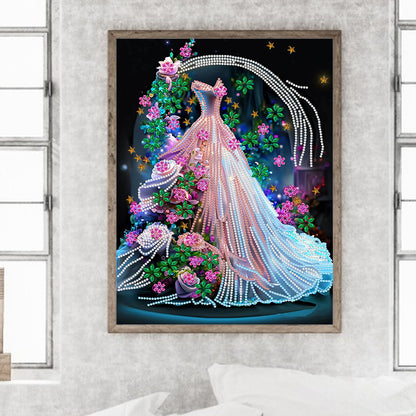 Dream Wedding Dress - Special Shaped Drill Diamond Painting 30*40CM