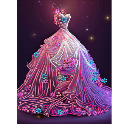 Dream Wedding Dress - Special Shaped Drill Diamond Painting 30*40CM