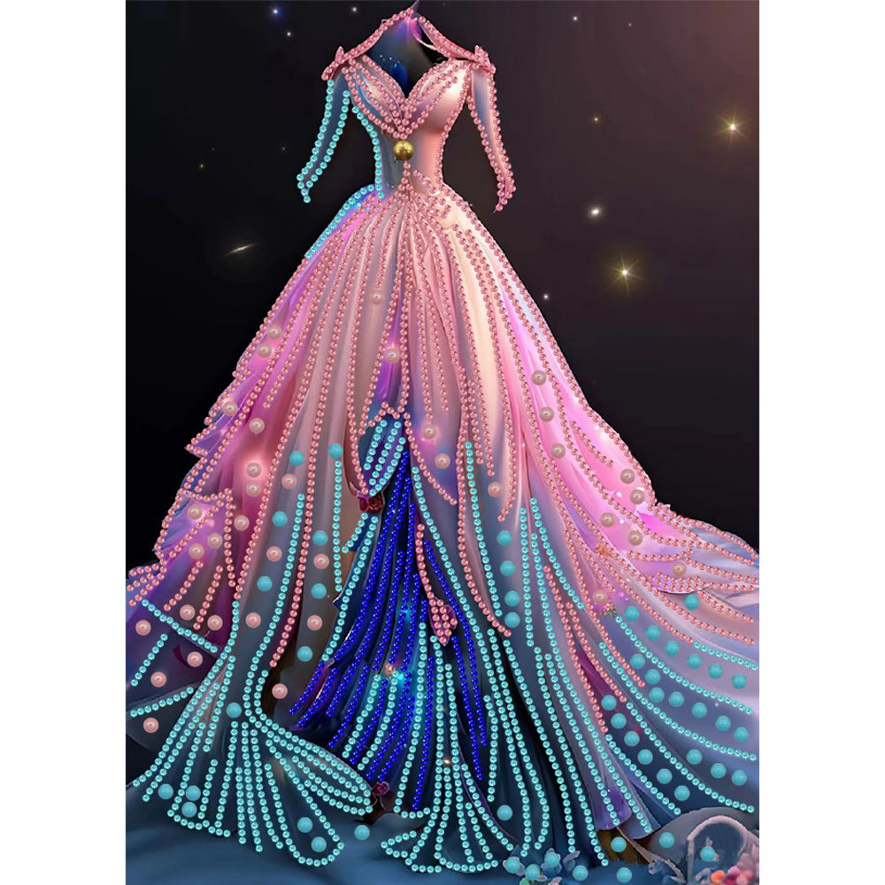 Dream Wedding Dress - Special Shaped Drill Diamond Painting 30*40CM