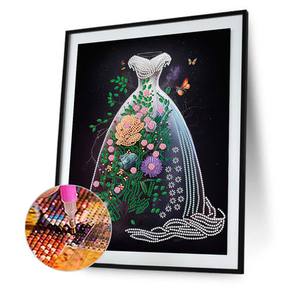 Dream Wedding Dress - Special Shaped Drill Diamond Painting 30*40CM