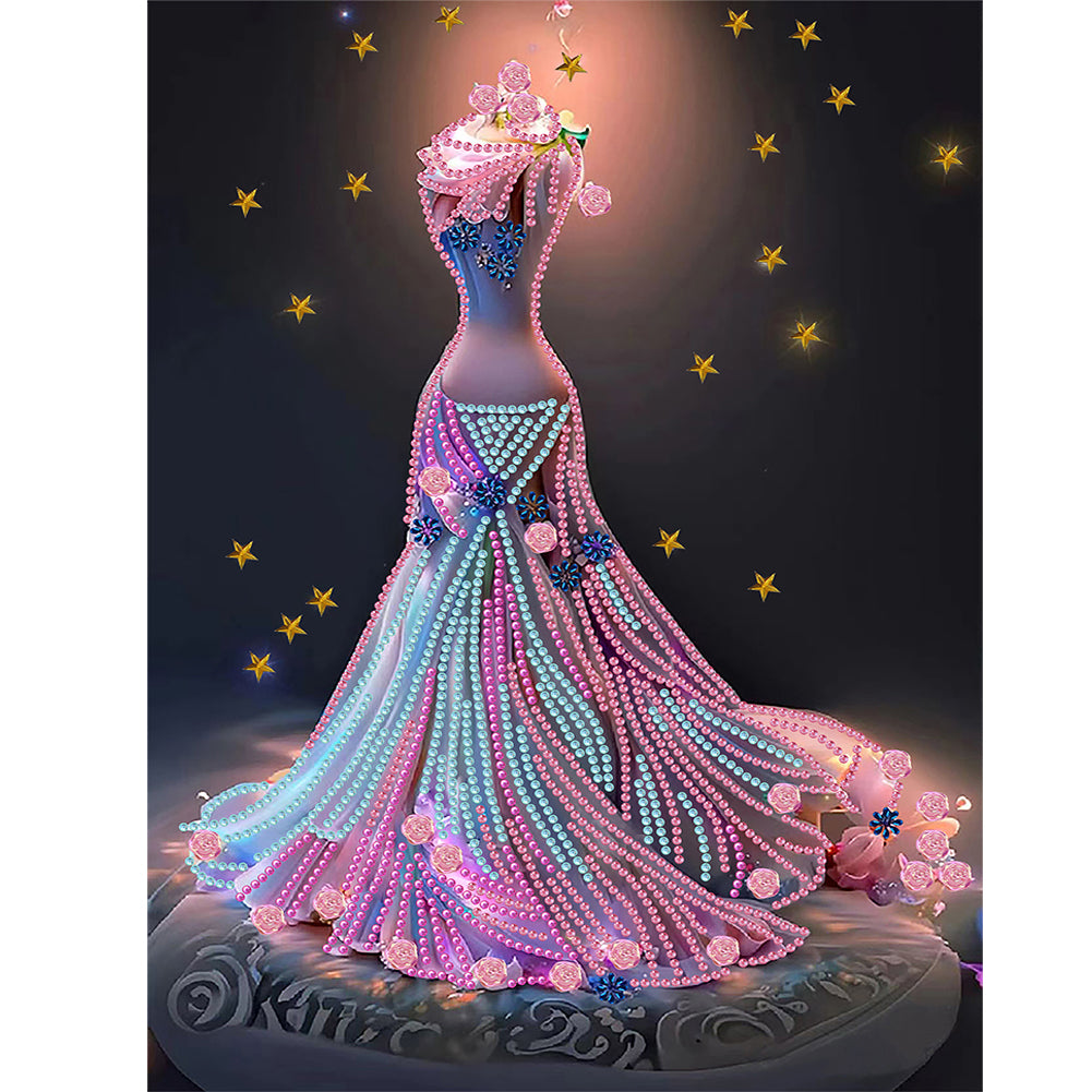 Dream Wedding Dress - Special Shaped Drill Diamond Painting 30*40CM