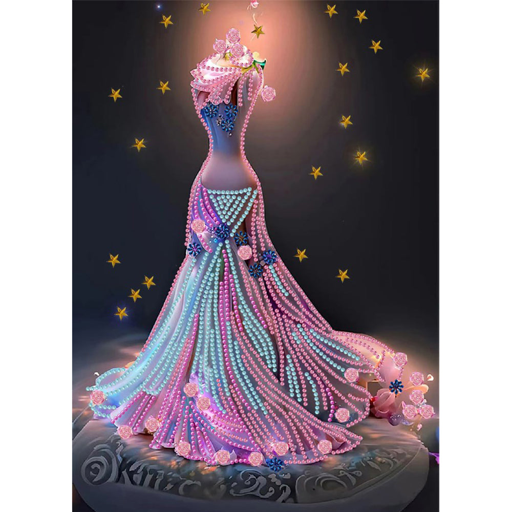 Dream Wedding Dress - Special Shaped Drill Diamond Painting 30*40CM