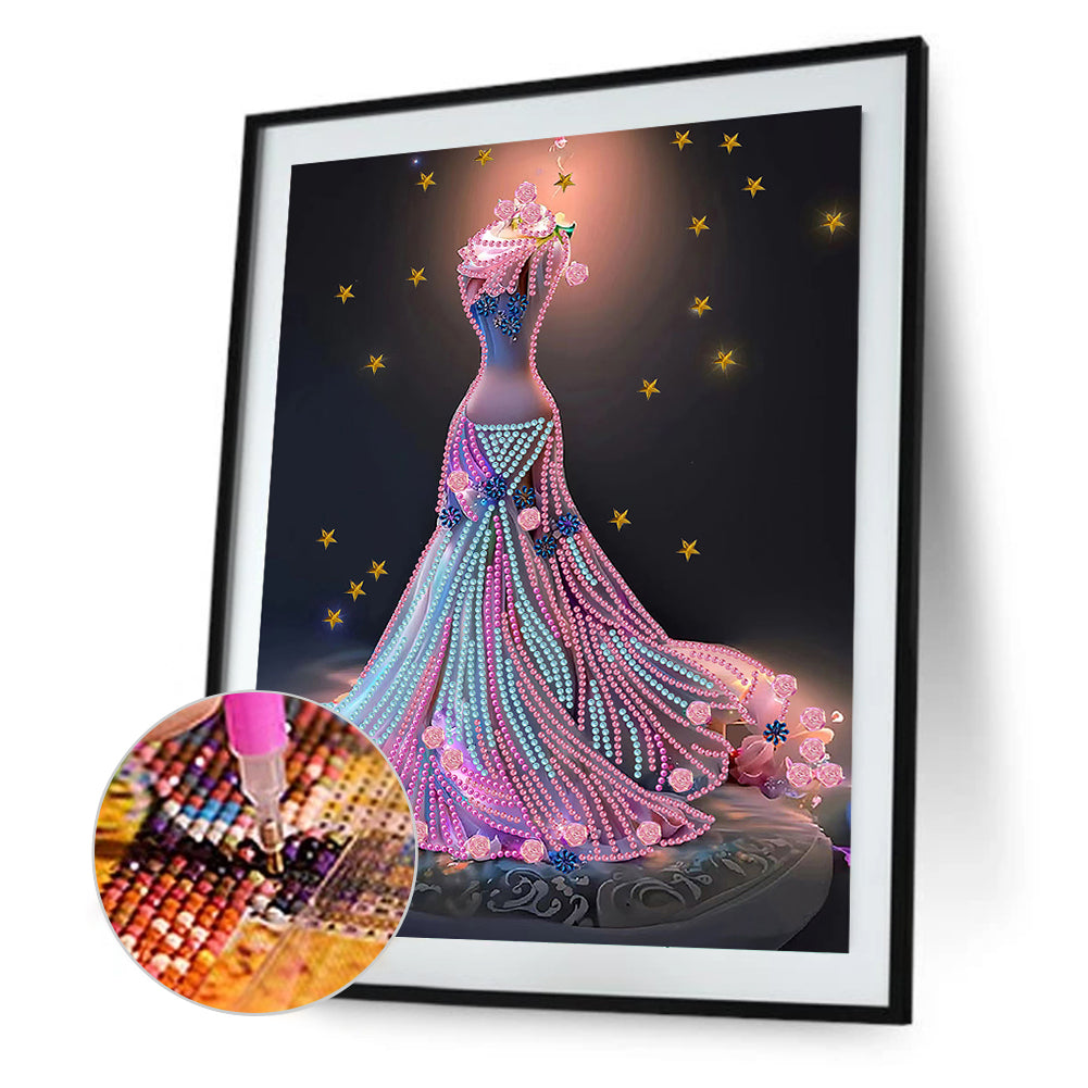 Dream Wedding Dress - Special Shaped Drill Diamond Painting 30*40CM