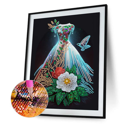 Dream Wedding Dress - Special Shaped Drill Diamond Painting 30*40CM