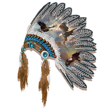 Indian Style Headgear - Special Shaped Drill Diamond Painting 30*40CM