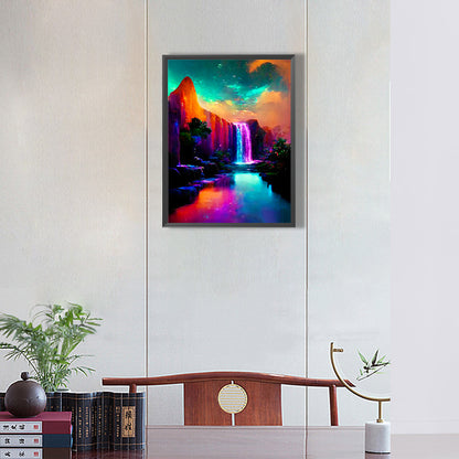 Ziguang Mountain Forest - Full Round Drill Diamond Painting 30*40CM